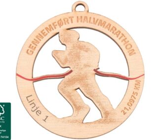 Træmedalje - Marathon